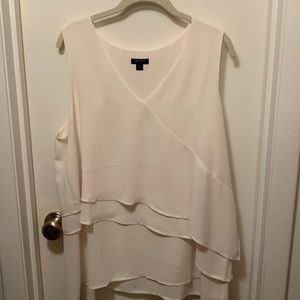 JJill Wearever Collection Cream “Silk” Top - L